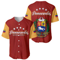 Venezuela 2023 Baseball Mix Coat Of Arms Baseball Jersey - Wonder Print Shop