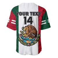 (Custom Text And Number) Mexico 2023 Baseball Mexican Art Flag Style Baseball Jersey - Wonder Print Shop