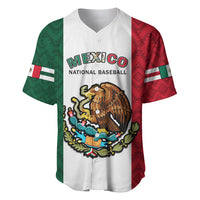 (Custom Text And Number) Mexico 2023 Baseball Mexican Art Flag Style Baseball Jersey - Wonder Print Shop