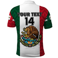 (Custom Text And Number) Mexico 2023 Baseball Mexican Art Flag Style Polo Shirt - Wonder Print Shop