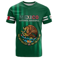 Mexico 2023 Baseball Mix Coat Of Arms T Shirt - Wonder Print Shop