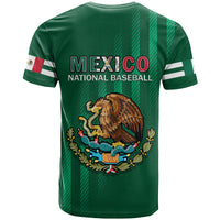 Mexico 2023 Baseball Mix Coat Of Arms T Shirt - Wonder Print Shop