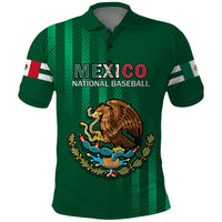 Mexico 2023 Baseball Mix Polo Shirt Coat Of Arms - Wonder Print Shop