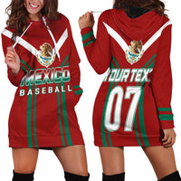 Mexico Baseball 2023 Sporty Style With Emblem Hoodie Dress - Wonder Print Shop
