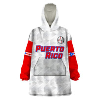 (Custom Text And Number) Puerto Rico 2023 Baseball Dynamic Wearable Blanket Hoodie - Wonder Print Shop