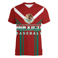 Mexico Baseball 2023 Sporty Style With Emblem Women V Neck T Shirt - Wonder Print Shop