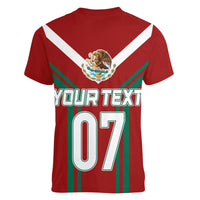 Mexico Baseball 2023 Sporty Style With Emblem Women V Neck T Shirt - Wonder Print Shop