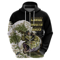 Largemouth Bass Fishing Gold Hoodie - Wonder Print Shop