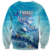 Mother and Baby Whale Mix Polynesian Style Sweatshirt TS07 - Wonder Print Shop