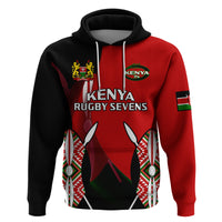Custom Kenya Rugby Sevens Sporty Version Hoodie - Wonder Print Shop