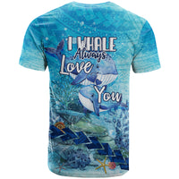 Mother and Baby Whale Mix Polynesian Style T Shirt TS07 - Wonder Print Shop