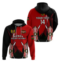 Custom Kenya Rugby Sevens Sporty Version Hoodie - Wonder Print Shop