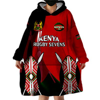 Kenya Rugby Sevens Sporty Version Wearable Blanket Hoodie - Wonder Print Shop