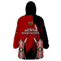 Kenya Rugby Sevens Sporty Version Wearable Blanket Hoodie - Wonder Print Shop