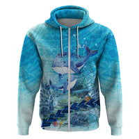 Mother and Baby Whale Mix Polynesian Style Hoodie TS07 - Wonder Print Shop