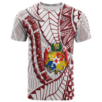 Tonga Emancipation Day T Shirt Kupesi Pattern No.2 White - Wonder Print Shop