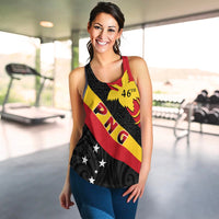 Papua New Guinea Women Racerback Tank Happy Independence Day LT13 - Wonder Print Shop
