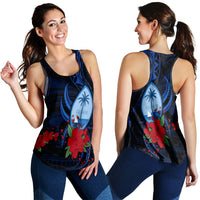 Guam Women Racerback Tank Polynesian Flowers LT13 - Wonder Print Shop