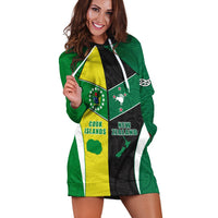 Cook Islands and New Zealand Hoodie Dress Polynesian mix Maori LT13 - Wonder Print Shop