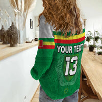 (Custom Text and Number) Senegal 2022 Sporty Women Casual Shirt Lions of Teranga Proud Football LT13 - Wonder Print Shop