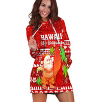 (Custom Personalised) Mele Kalikimaka Hoodie Dress Santa Claus Hawaii Christmas LT13 - Wonder Print Shop