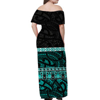 custom-personalised-new-zealand-off-shoulder-long-dress-maori-simple-turquoise