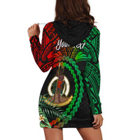 (Custom Personalised) Vanuatu Heart Polynesian Hoodie Dress Turtle Sand Drawings LT13 - Wonder Print Shop