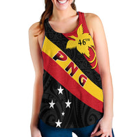 Papua New Guinea Women Racerback Tank Happy Independence Day LT13 - Wonder Print Shop