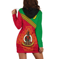 (Custom Personalised) Vanuatu Hoodie Dress Pattern Sand Drawing LT13 - Wonder Print Shop