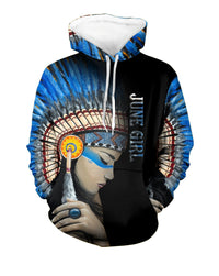 Native American Girl 3D Hoodie LT10 - Wonder Print Shop