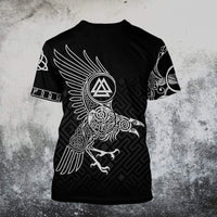 Viking Clothing The Raven Of Odin Tattoo Special T Shirt RLT12 - Wonder Print Shop
