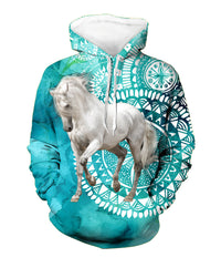 Native American White Horse 3D Hoodie LT10 - Wonder Print Shop