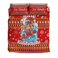 Hawaii Christmas Santas Surf Mele Kalikimaka Bedding Set LT2 - Wonder Print Shop