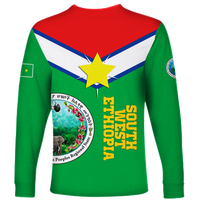 South West Ethiopia Pride Long Sleeve Shirt LT12 - Wonder Print Shop