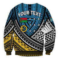 Custom Personalised Vanuatu Sanma Province Tribal Pattern Sweatshirt LT12 - Wonder Print Shop
