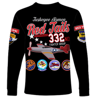 Tuskegee Airmen The Red Tails Pride Long Sleeve Shirt LT12 - Wonder Print Shop