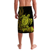 Hawaii Polynesian Lavalava Gold Sea Turtles Hawaiian LT13 - Wonder Print Shop