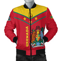 Grenada Bomber Jacket - Proud Grenadian LT12 - Wonder Print Shop