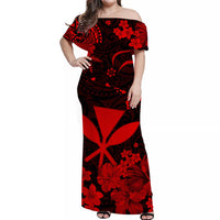 Hawaii Matching Hawaiian Shirt And Dress Polynesia Red Kanaka Maoli LT13 - Wonder Print Shop
