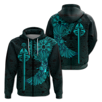 Viking Raven Tattoo Art Hoodie LT12 - Wonder Print Shop