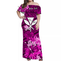 custom-personalised-hawaii-off-shoulder-long-dress-map-and-turtle-pink-flowers