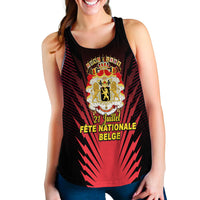 Belgium Independence Day Coat Of Arms Women Tank Top LT12 - Wonder Print Shop
