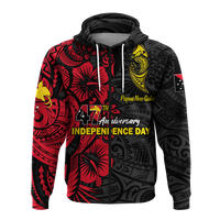 Custom Personalised Papua New Guinea 47th Independence Day Bird Of Paradise Hoodie LT2 - Wonder Print Shop