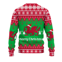 Wales Christmas Merry Christmas Ugly Pattern Sweatshirt - LT12 - Wonder Print Shop