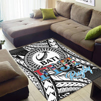 Fiji Rugby Bati Tapa Pattern Area Rug LT2 - Wonder Print Shop