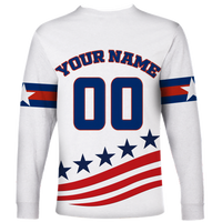 (Custom Personalised) USA Hockey Pride Long Sleeve Shirt LT12 - Wonder Print Shop