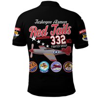 Custom Tuskegee Airmen The Red Tails Pride Polo Shirt LT12 - Wonder Print Shop
