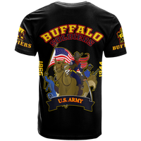 Big Boy Buffalo Soldiers T Shirt Black LT12 - Wonder Print Shop