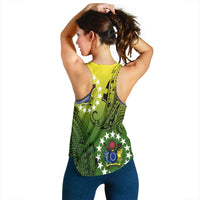 Cook Islands Patterns With Coat Of Arms Women's Tank LT20 - Wonder Print Shop