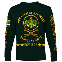 3rd Cavalry Regiment (United States) Brave Rifles Long Sleeve Shirt LT12 - Wonder Print Shop